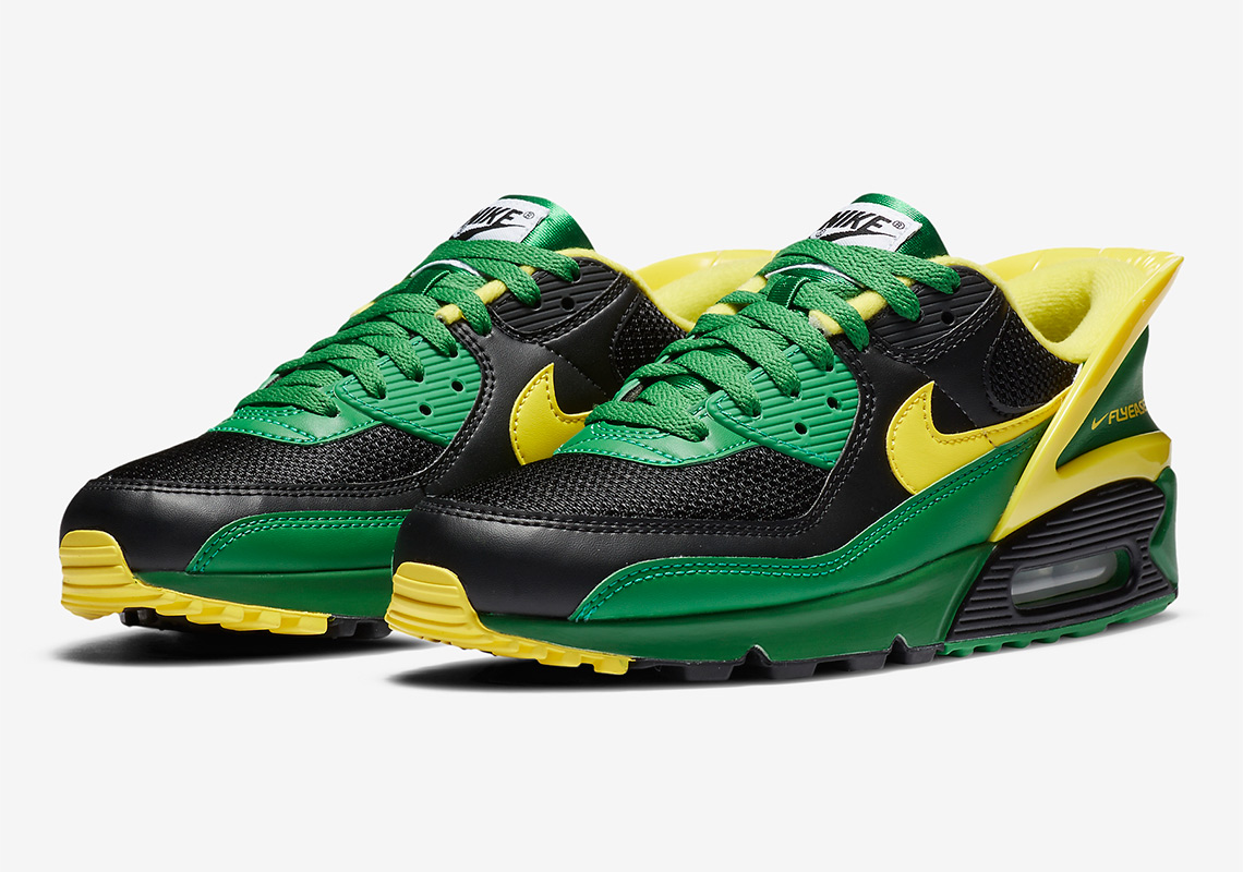 The Nike Air Max 90 FlyEase Is Dropping Soon In "Oregon Ducks" Colors