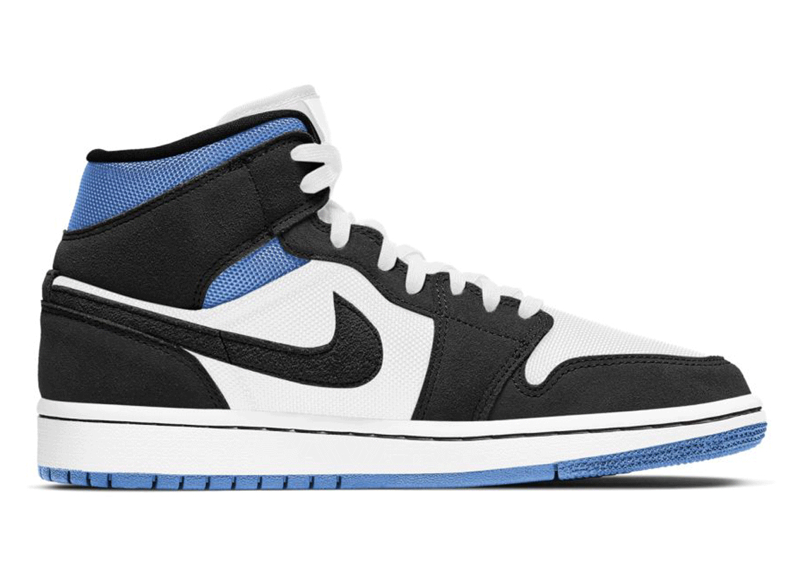 Air Jordan 1 Mid Black Blue 2020 2