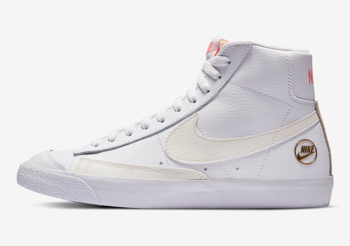 Nike Adds Golden Heel Emblems To The Blazer Mid ’77