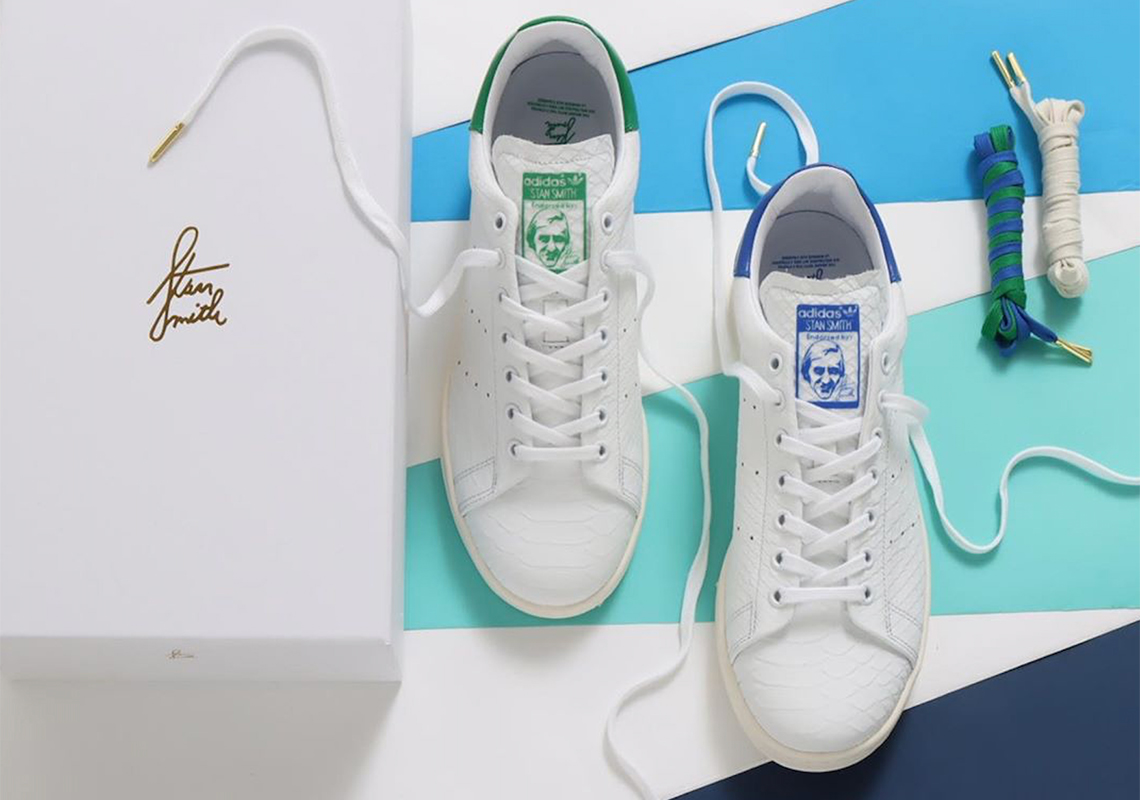 The adidas Stan Smith Recon Alternates Colors Above Italian Crocodile Skin