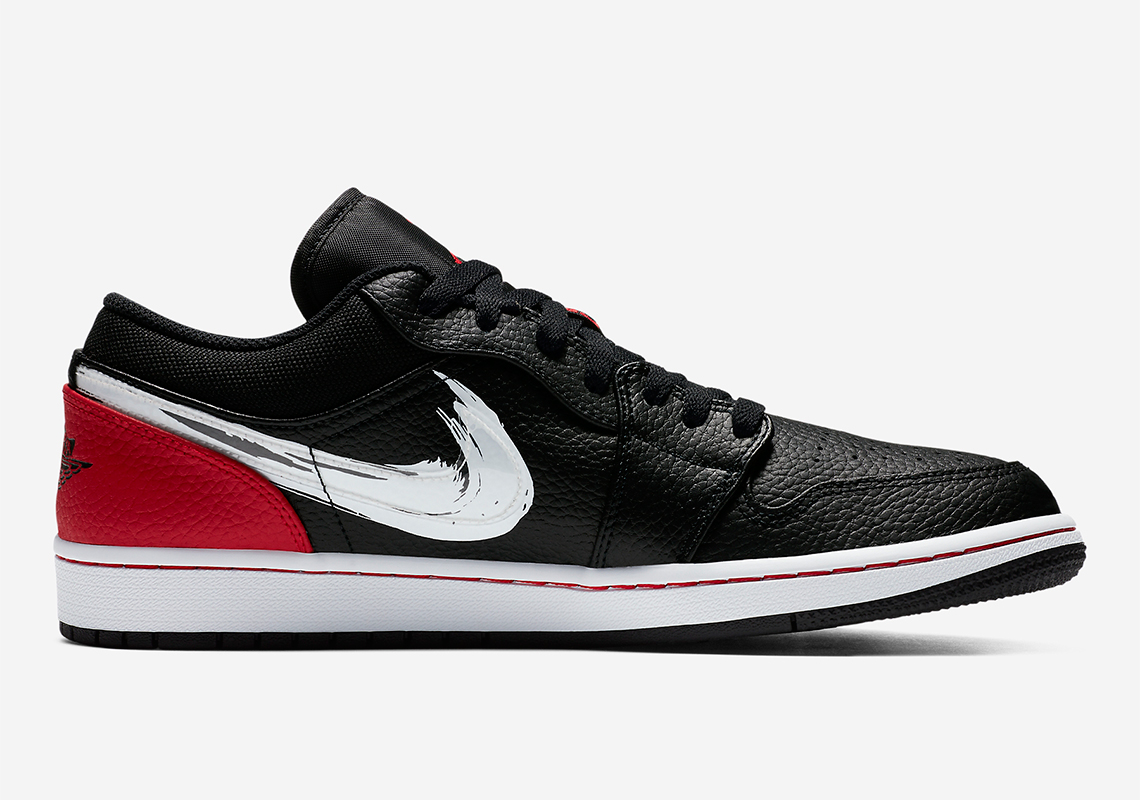 Air Jordan 1 Low Brushstroke Da4659 001 1