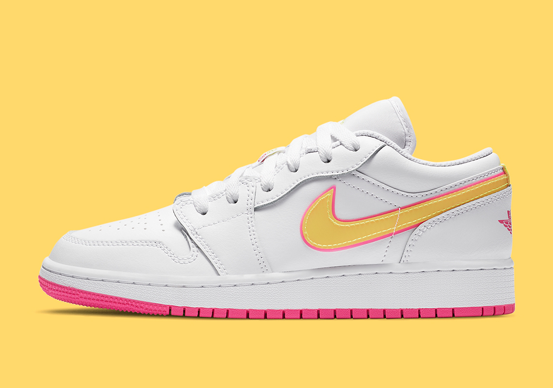 Air Jordan 1 Low White Yellow Cv4610 100 1