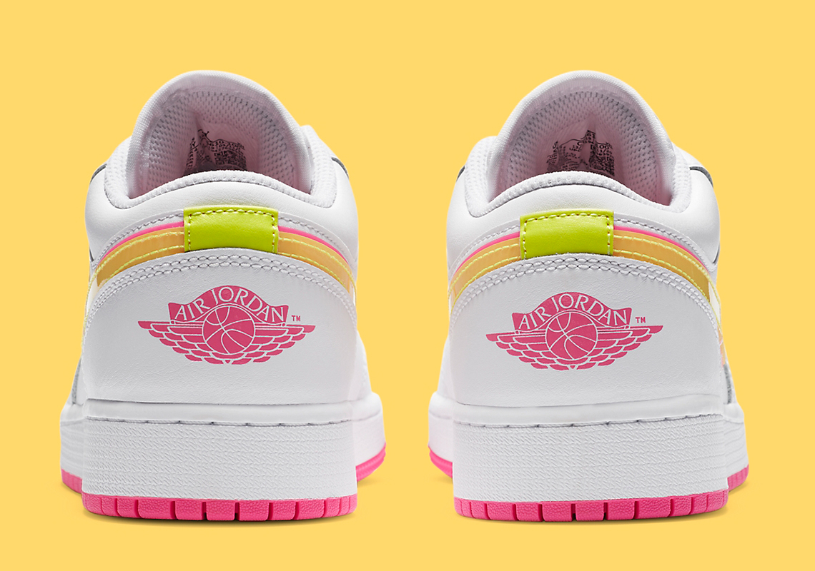 Air Jordan 1 Low White Yellow Cv4610 100 2