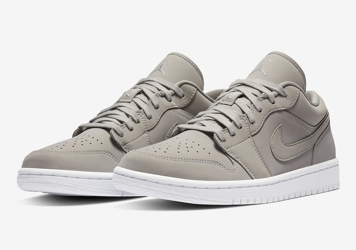 The Air Jordan 1 Low Delivers A Tonal "Grey Fog" Colorway