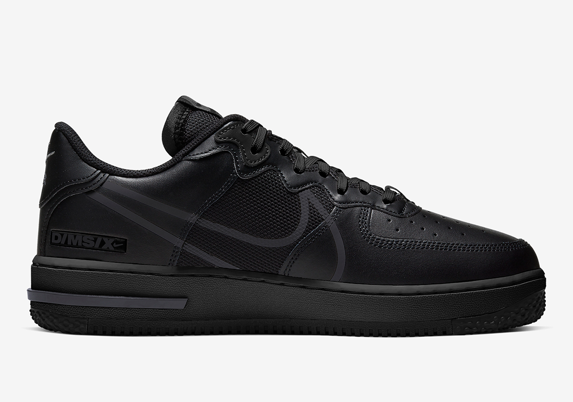 Nike Air Force 1 React Black Ct1020 002 3