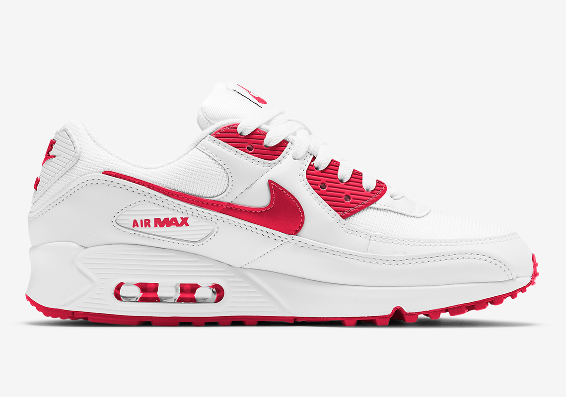 Nike Air Max 90 White University Red Ct1028 101 2