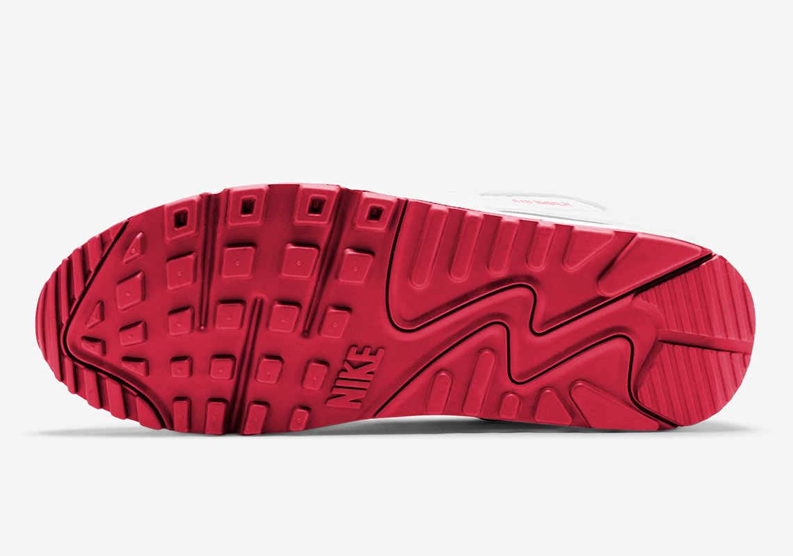 Nike Air Max 90 White University Red Ct1028 101 3