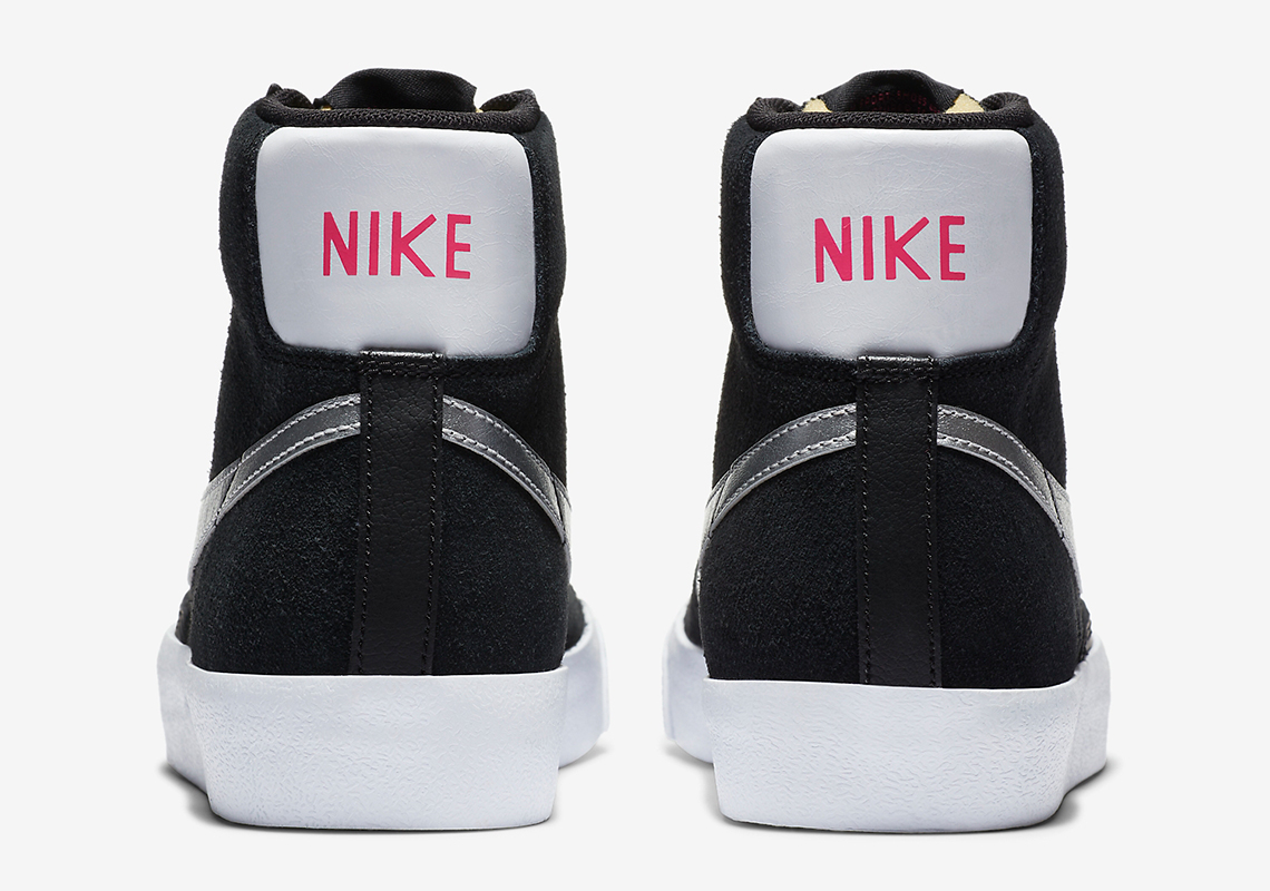 Nike Blazer Mid 77 Black Silver Da4283 001 2
