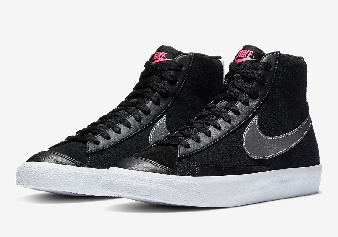 Brushed Matte Silver Swooshes Appear On This Nike Blazer Mid ’77 For Women