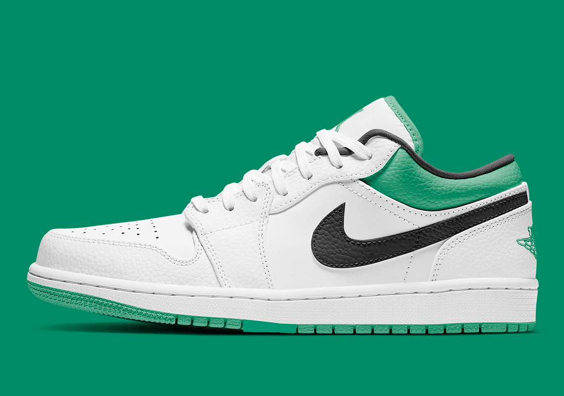 The Air Jordan 1 Low Appears In A Boston Celtics-Friendly Colorway