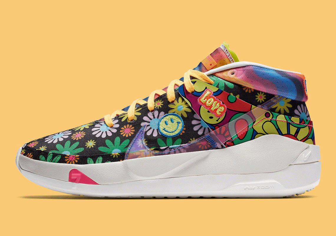 The Nike KD 13 "The Easy Money Snipers" Spreads Love With Retro-Style Hippie Florals