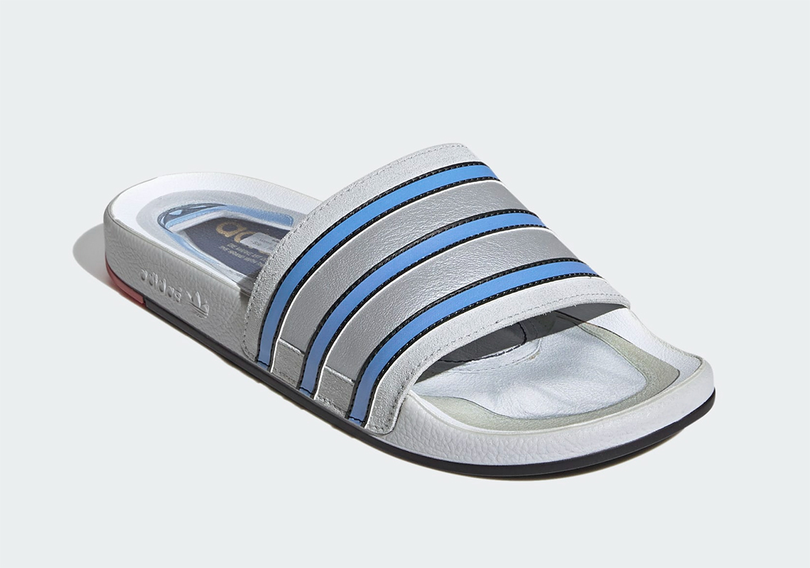 Adidas Adilette Slide Micropacer Silver Fx4410 4