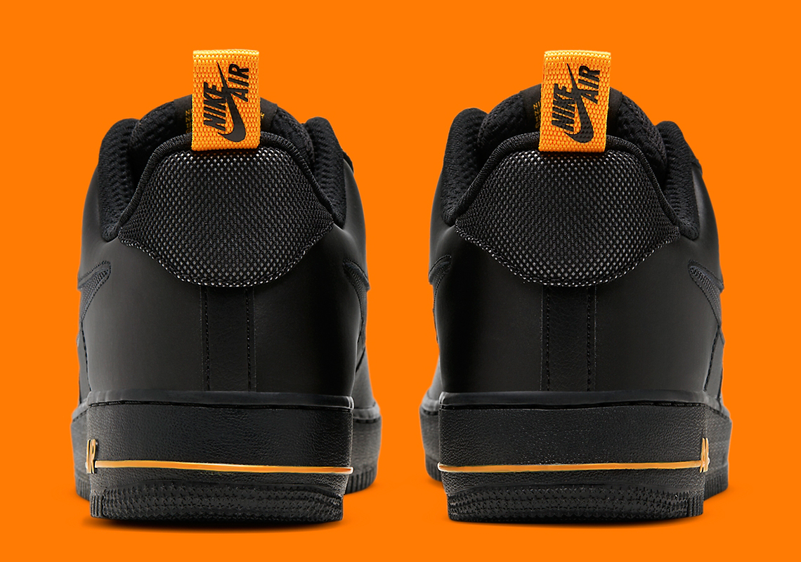Nike Air Force 1 Low Black Orange Dc1429 002 8