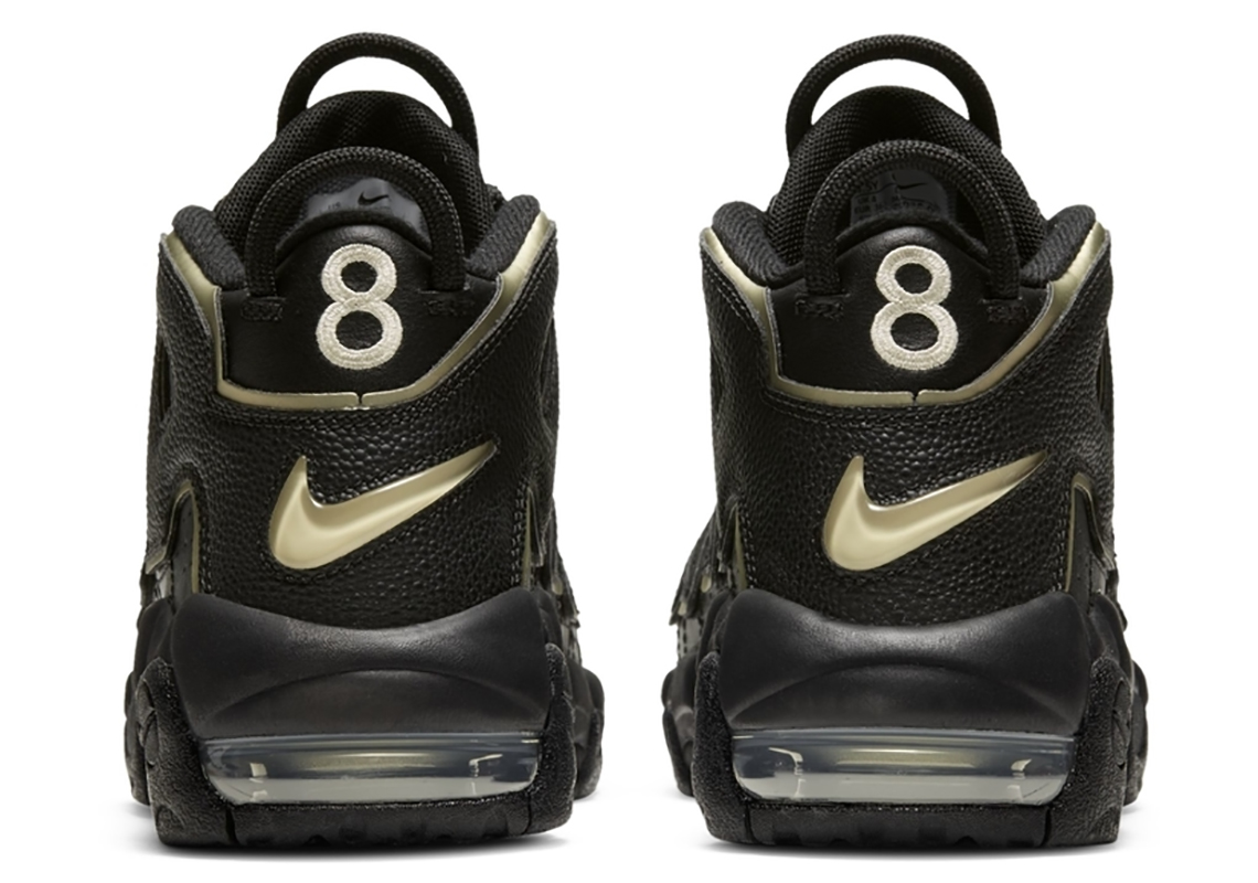 This Black And Gold Nike Air More Uptempo Honors Scottie Pippen’s Olympic Jersey Number