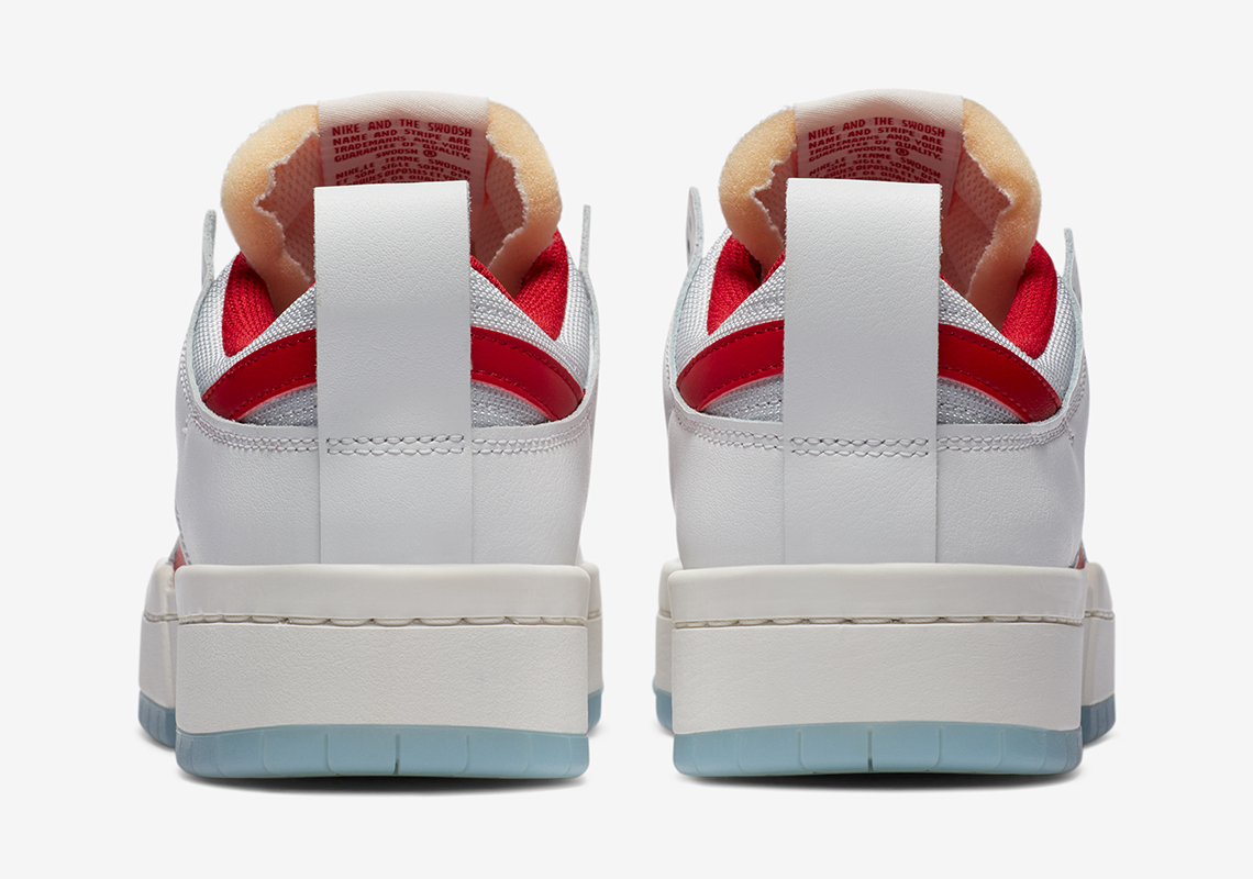 Nike Dunk Low Disrupt Womens White Red 3