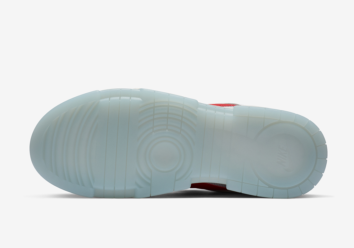 Nike Dunk Low Disrupt Womens White Red 6