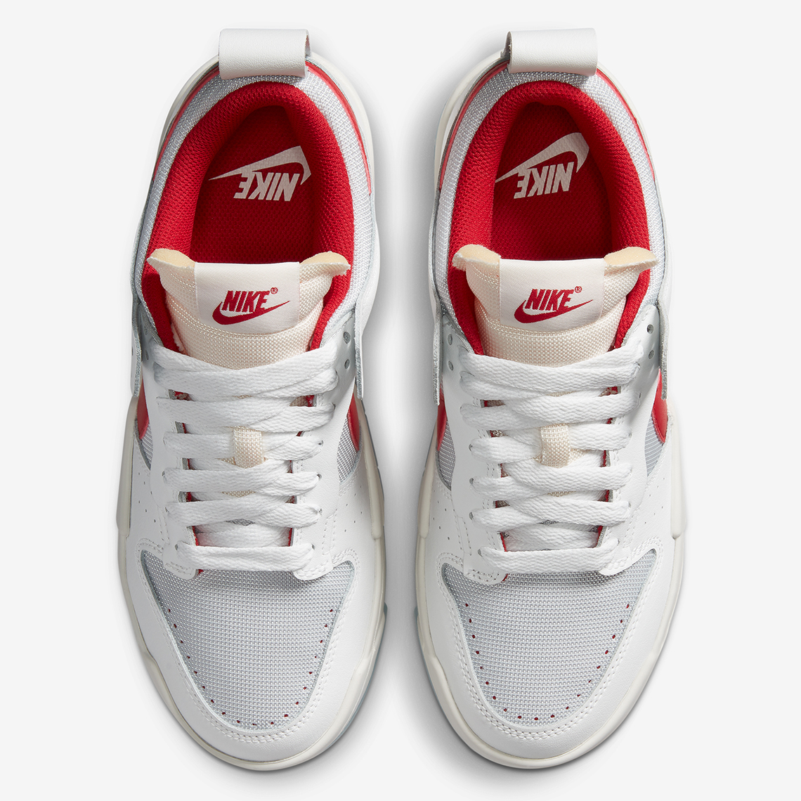 Nike Dunk Low Disrupt Womens White Red 8