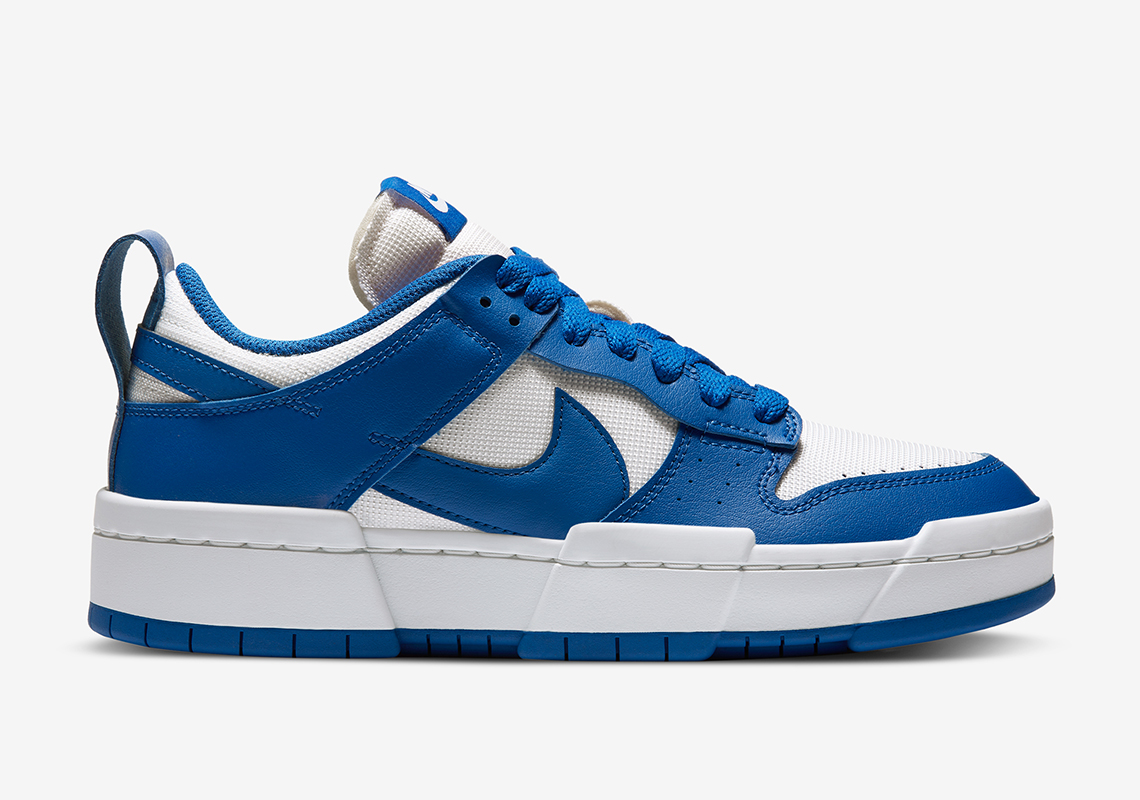 Nike Dunk Low Disrupt Womens White Royal Blue 1