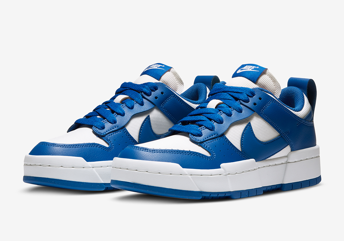 Nike Dunk Low Disrupt Womens White Royal Blue 3