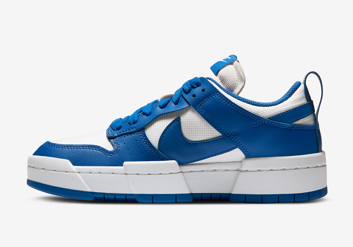 Nike Dunk Low Disrupt Womens White Royal Blue 4