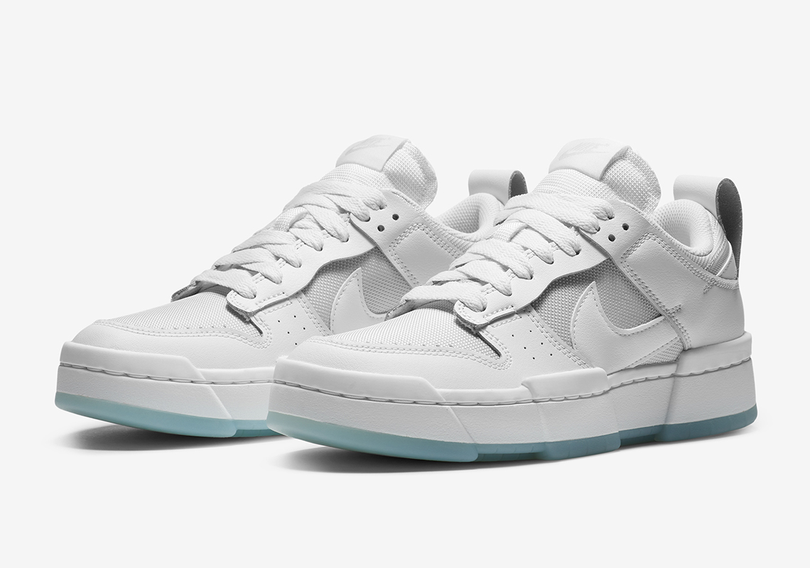 Nike Dunk Low Disrupt Womens White White 9