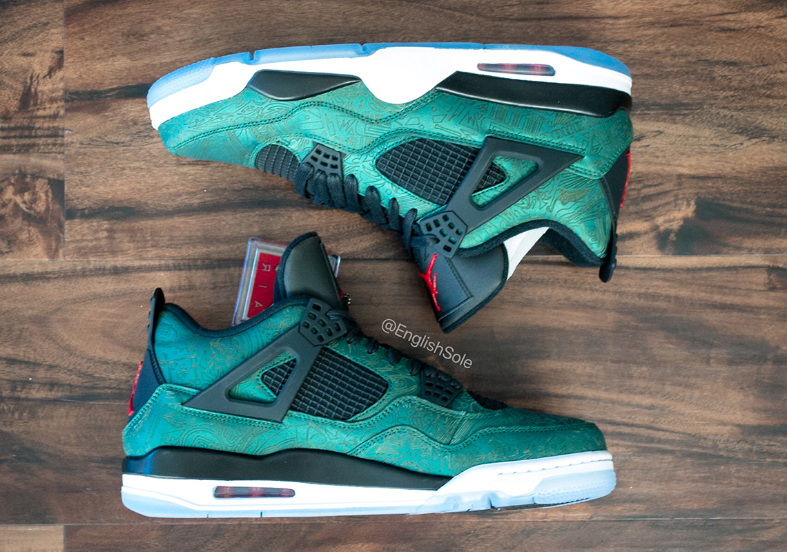 Air Jordan 5 Green Laser Pe Photos 2