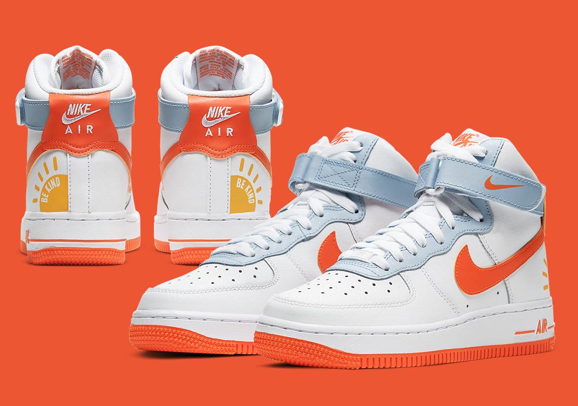 The Nike Air Force 1 High Adds A Sunny “Be Kind” Graphic