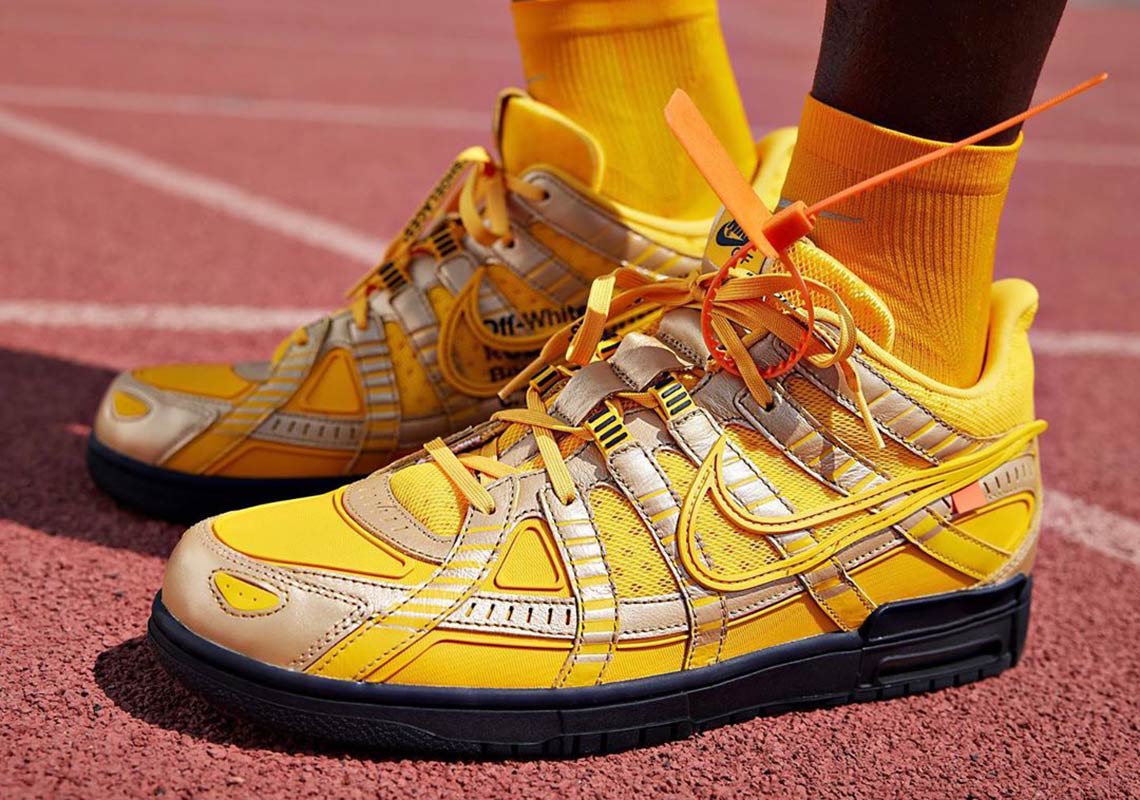Off White Nike Rubber Dunk University Gold 1