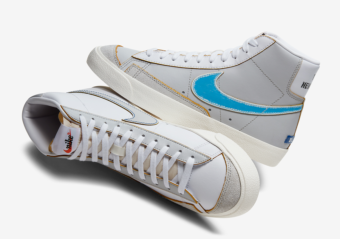 Nike Blazer Mid "The New Way" Features Wear-Away Swoosh Logos