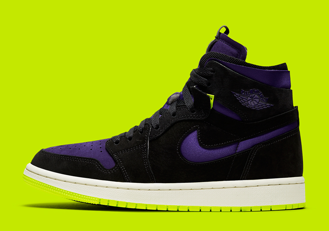 Air Jordan 1 Zoom Black Court Purple Lemon Venom Ct0979 001 2