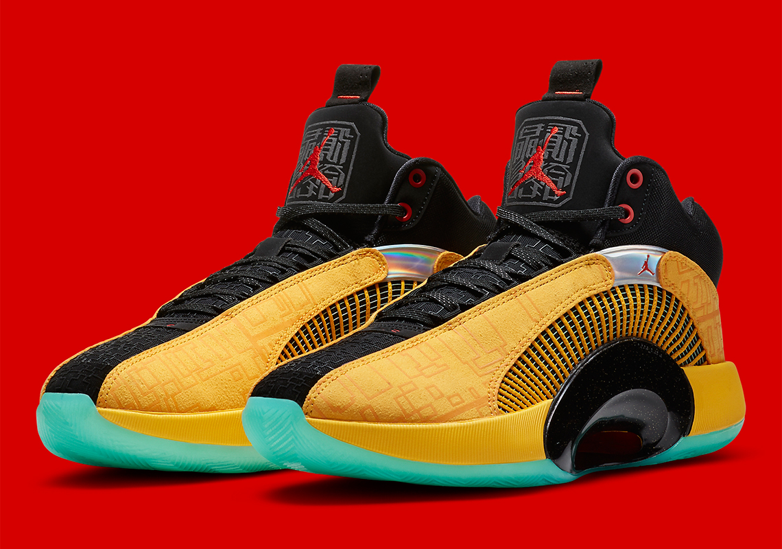 This Golden Air Jordan 35 “Dynasties” Gears Towards Eastern Inspiration
