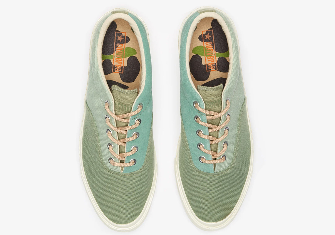 Converse Jungle Cloth Skid Grip Oil Green 169641c 1