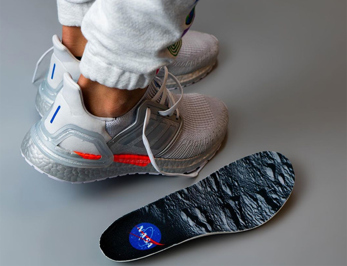 Nasa Adidas Ultra Boost 4 Grey Orange Metallic Grey 1