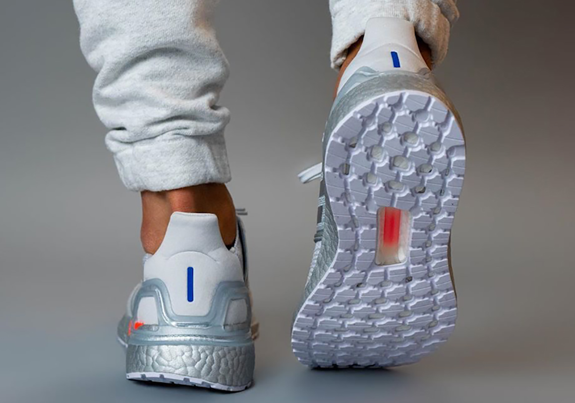 Nasa Adidas Ultra Boost 4 Grey Orange Metallic Grey 6