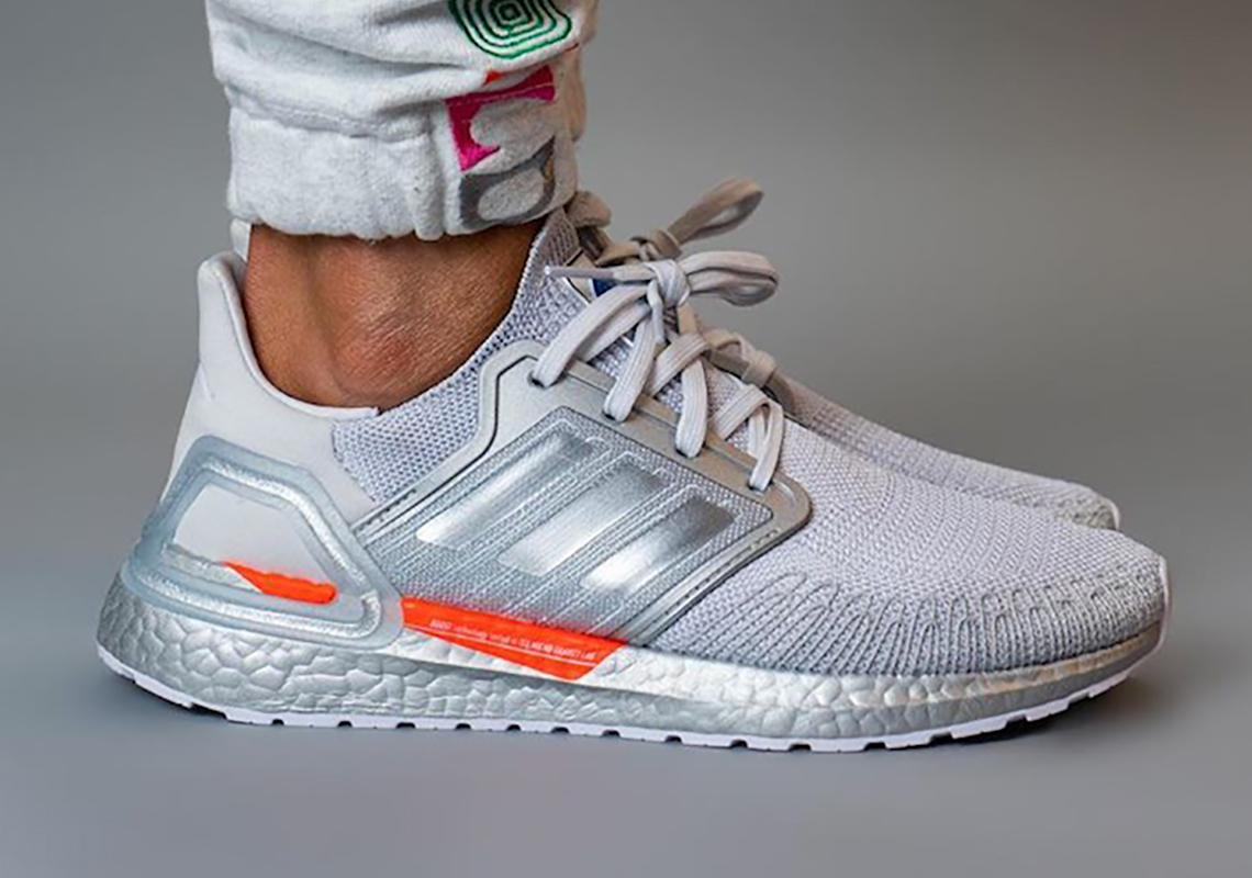 Nasa Adidas Ultra Boost 4 Grey Orange Metallic Grey 9