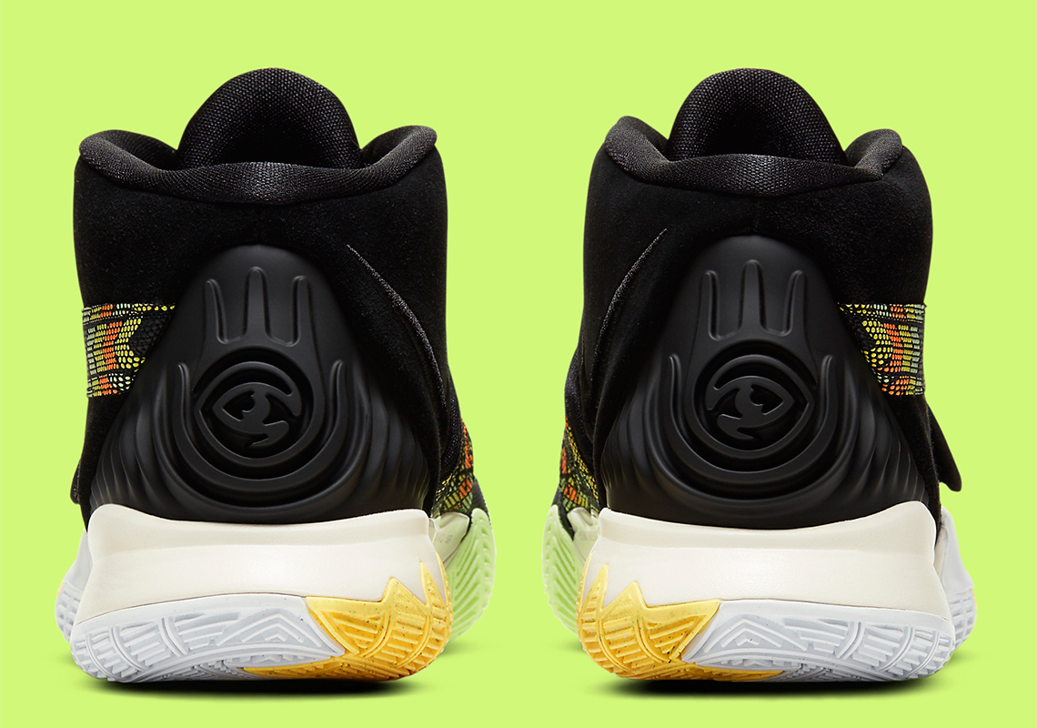 Nike Kyrie 6 N7 Black Pure Platinum Citron Pulse Da1348 001 8