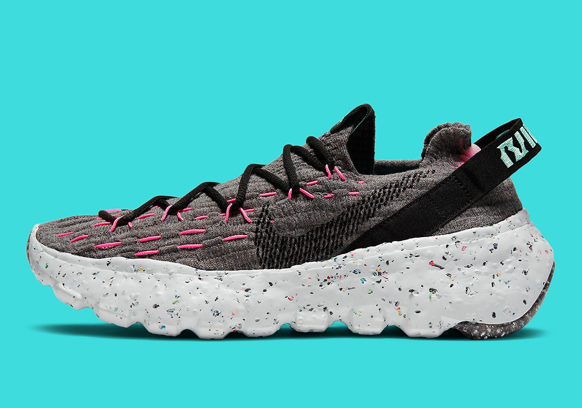 Nike Space Hippie 04 Smoke Grey Black Pink Blast 2