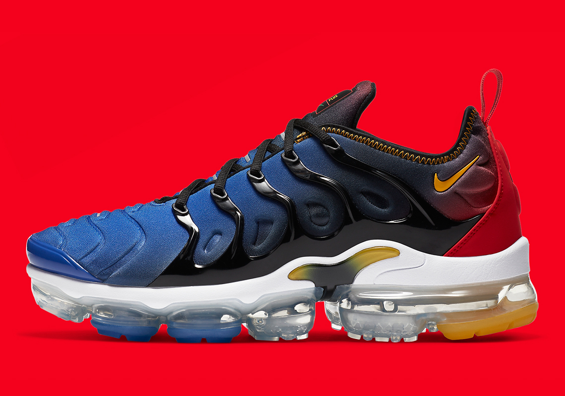 Nike Air Vapormax Plus Appears In Heroic "Captain Marvel" Colors