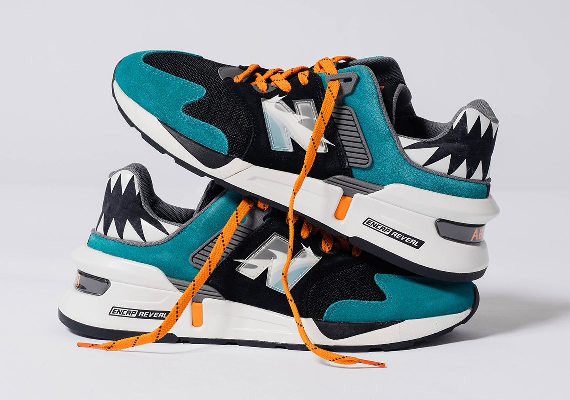 Shoe Palace New Balance 997s Great White Teal Toe 4