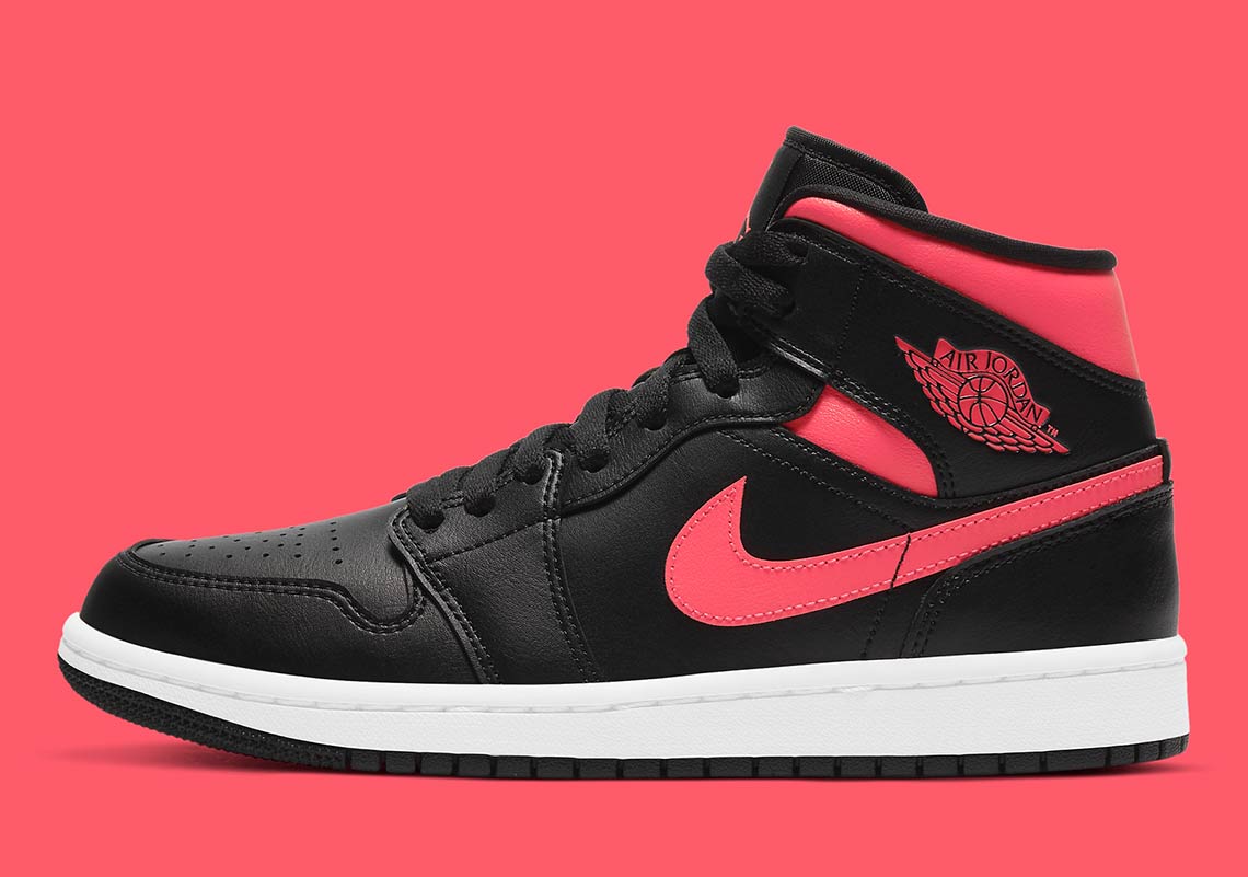 The Air Jordan 1 Mid Highlights Its Branding With “Siren Red”