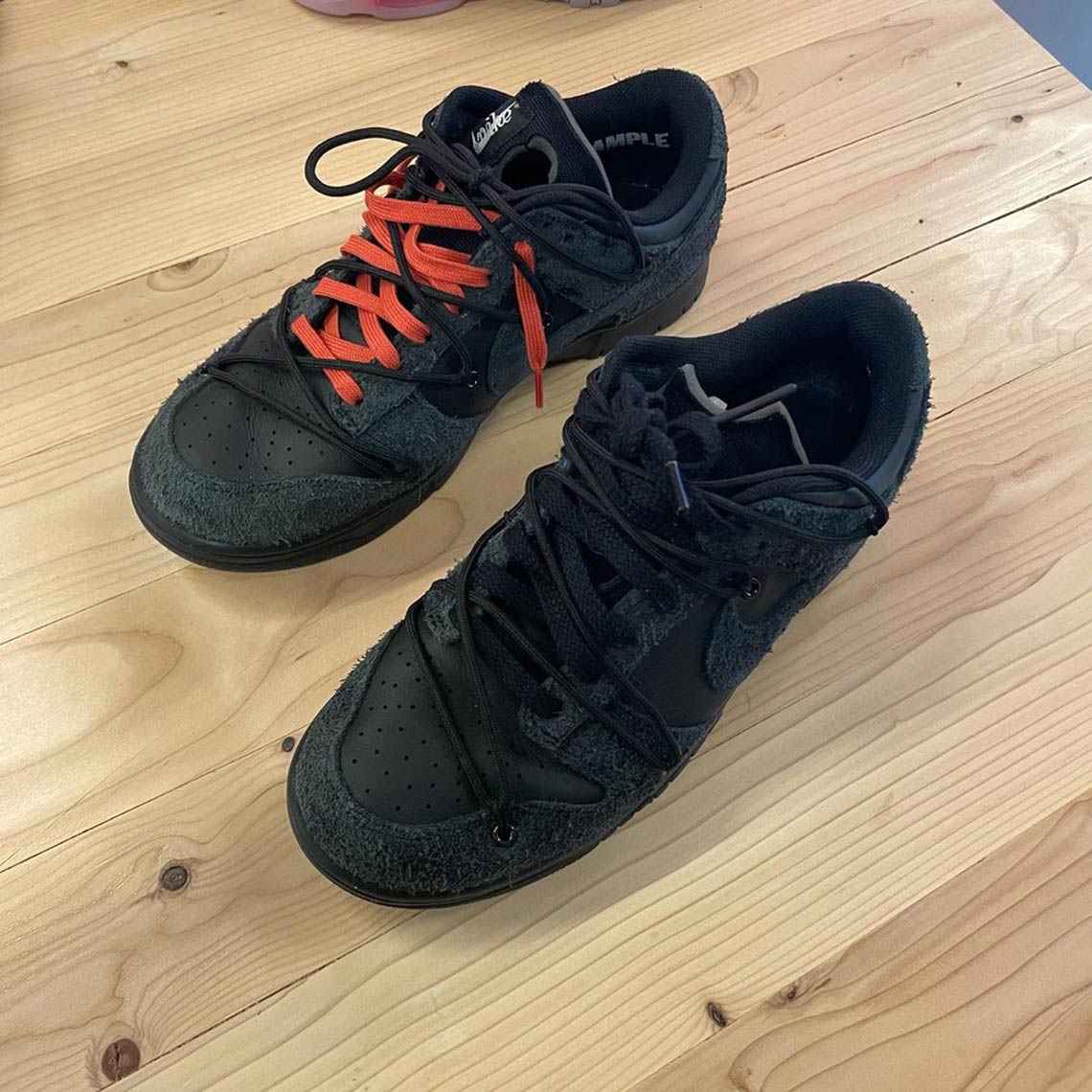 Off White Nike Dunk Low Black Black First Look 2