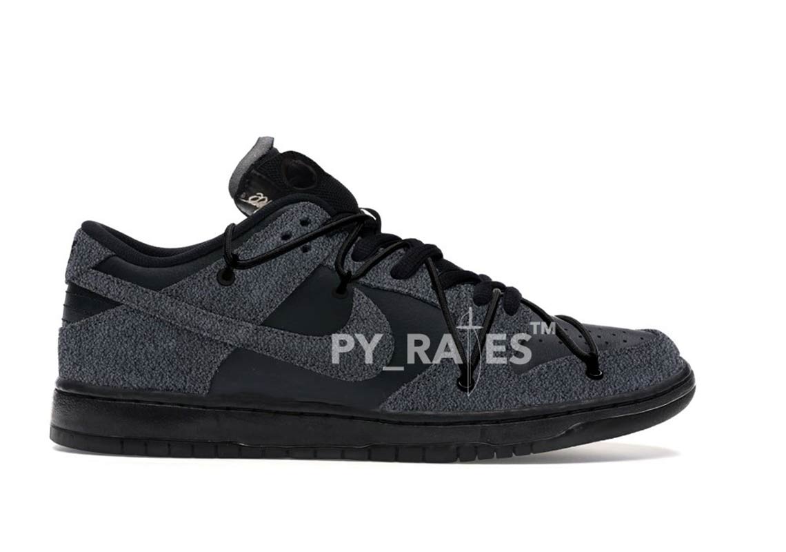 Off White Nike Dunk Low Black Black Release Info 2