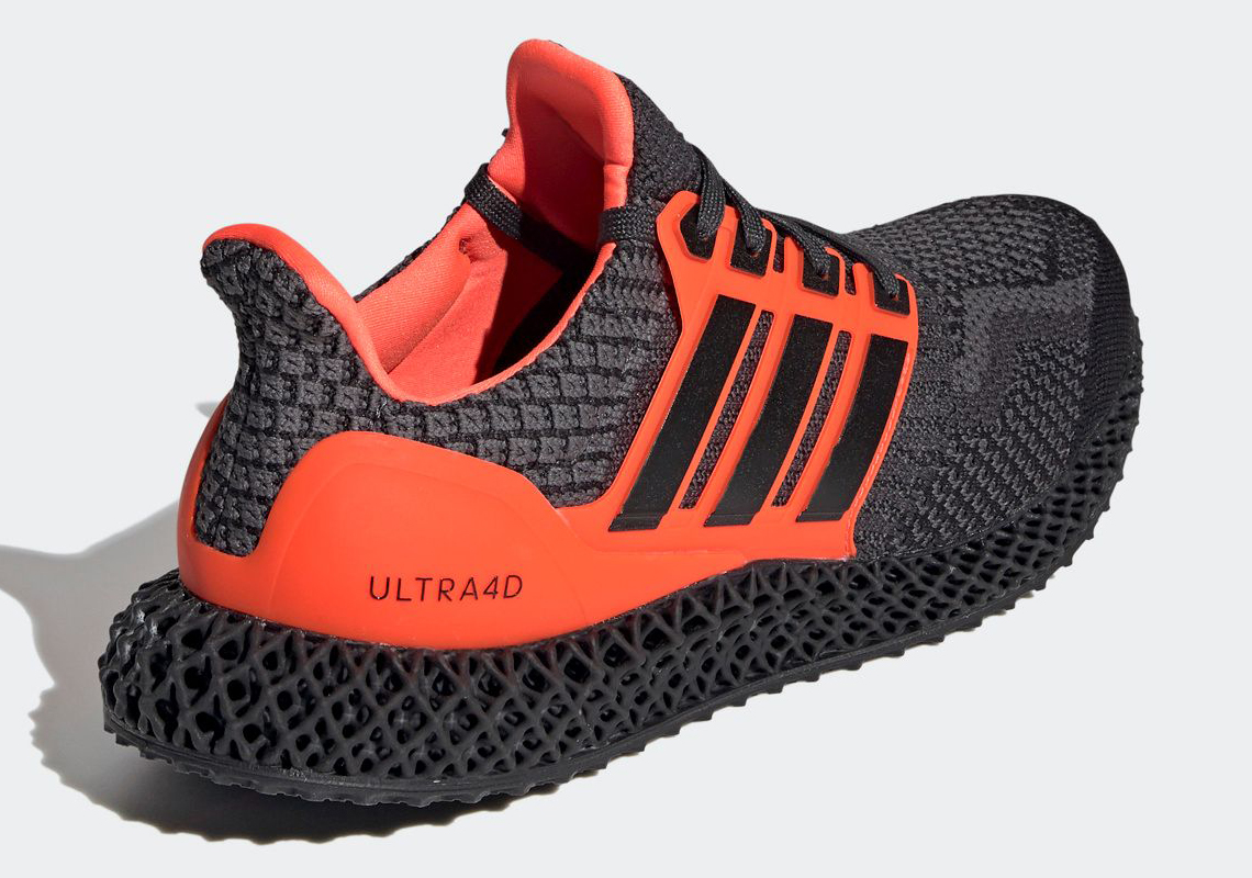 Adidas Ultra 4d 5 0 Core Black Solar Red G58159 4