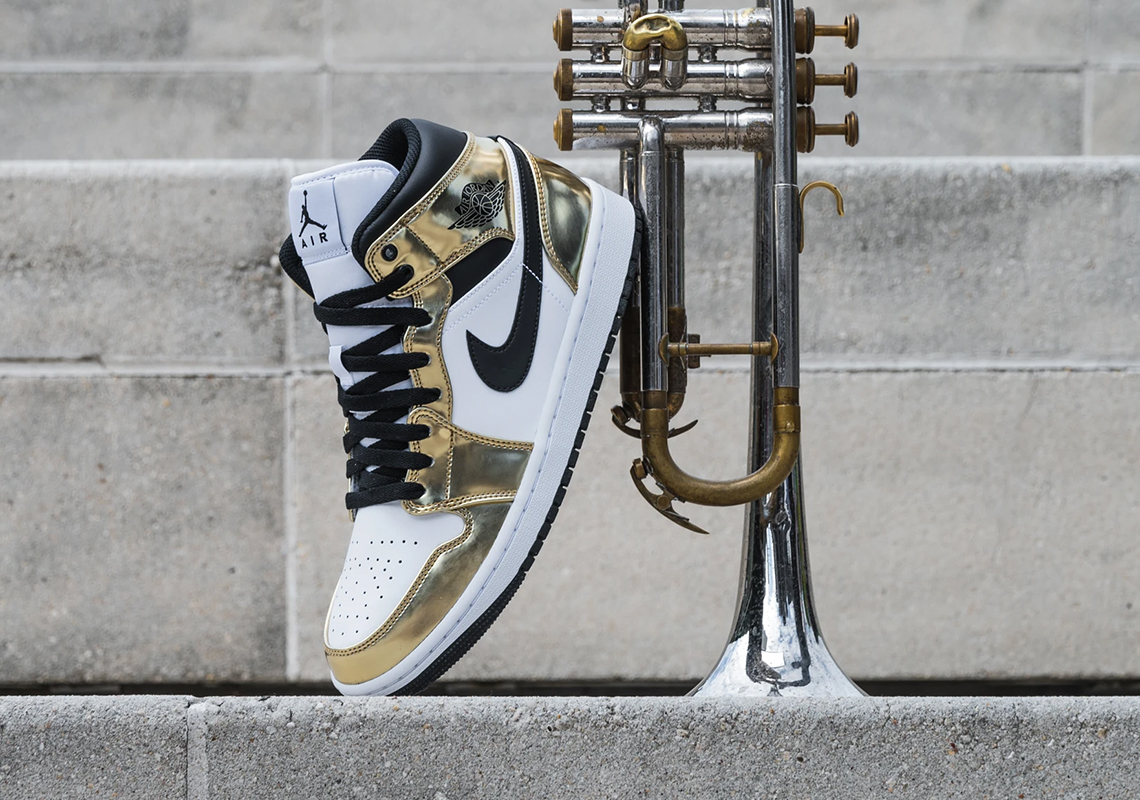 Aid Jordan 1 Mid Metallic Gold Release Reminder 3