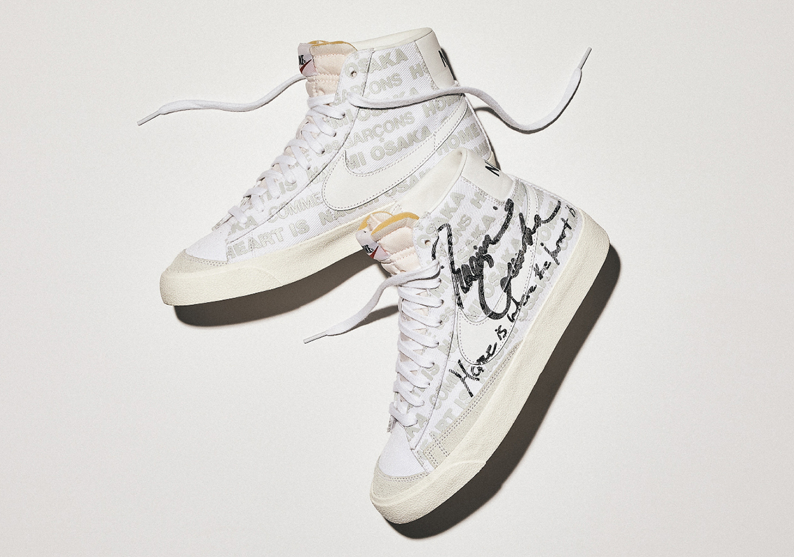 Naomi Osaka's Japanese Connection With COMME des GARÇONS Comes To Life On The Nike Blazer