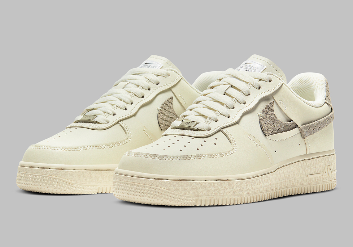 The Women's Nike Air Force 1 LXX "Sea Glass" Adds Python Skin Accents