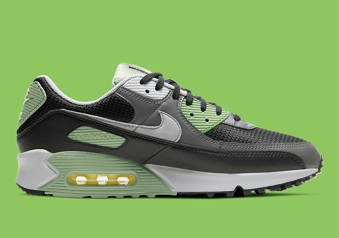 Nike Air Max 90 Oil Green Light Smoke Grey Black Iron Grey Cv8839 300 2