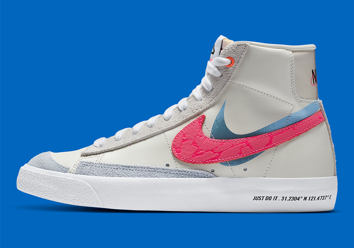 Nike Blazer Mid ’77 “Shanghai” Utilizes Textured Double-Swoosh Logos