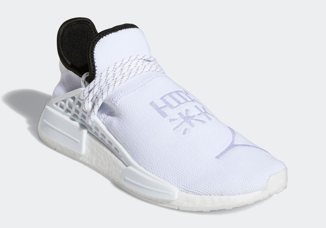 A Triple-White Pharrell x adidas NMD Hu Is Coming Soon