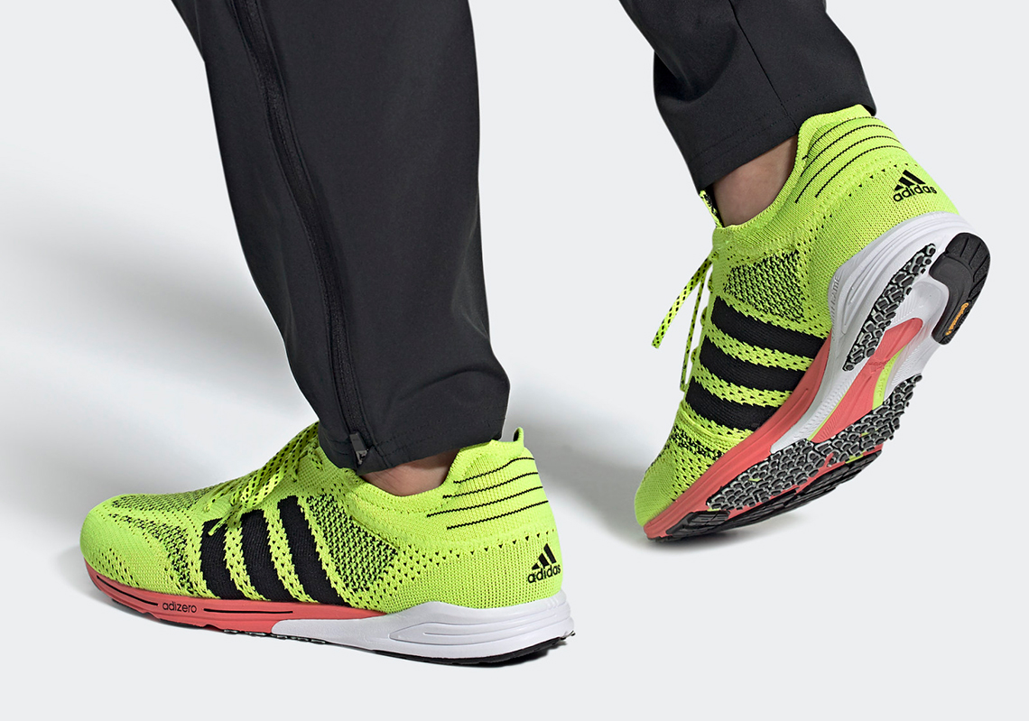 The adidas Adizero Prime Goes Hi-Vis With Its "Solar Yellow" Colorway